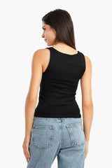Carina - Microfiber Square Neck Top
