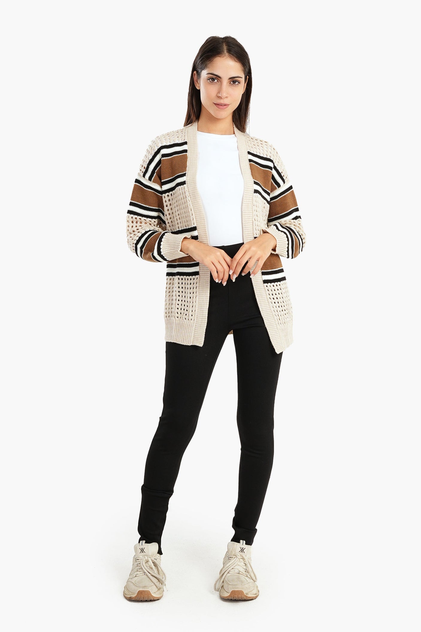Carina -Leggigngs with Zipper Slits