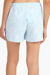 Carina - Light Blue Cotton Pyjama Short