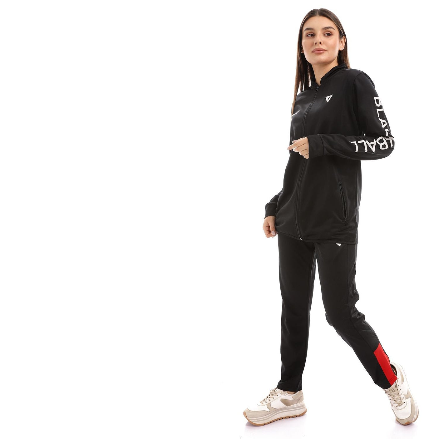 champs land - Black ball Active Training Set Of Pant And Jacket-Black*Red