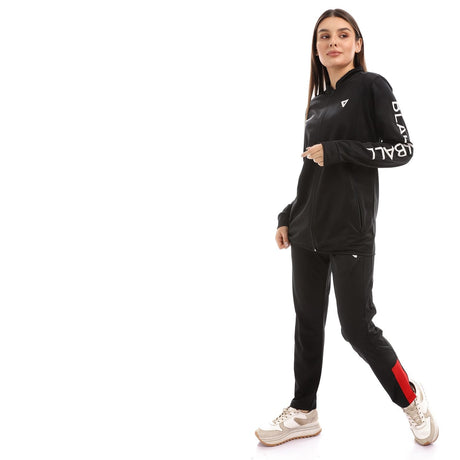 champs land - Black ball Active Training Set Of Pant And Jacket-Black*Red