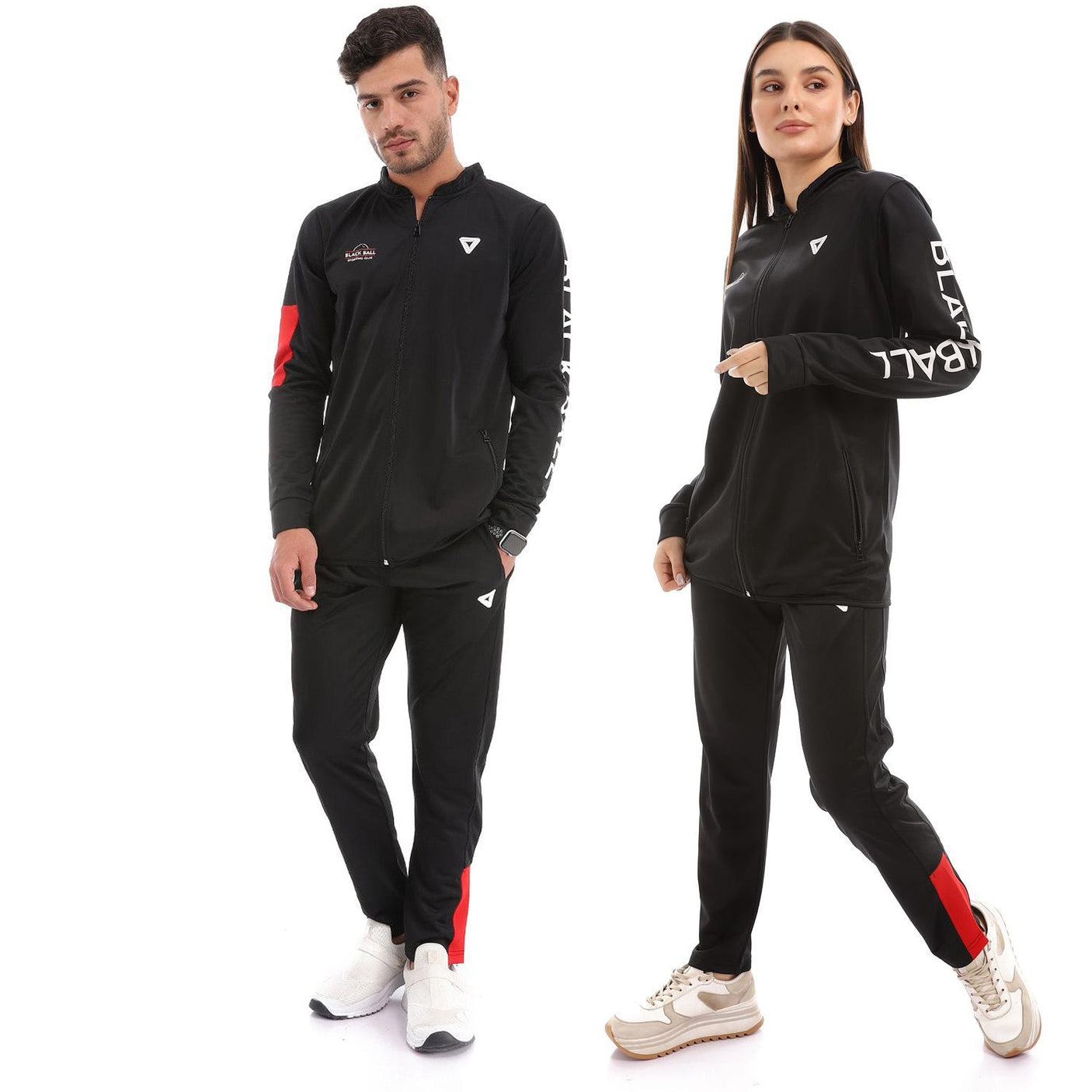 champs land - Black ball Active Training Set Of Pant And Jacket-Black*Red