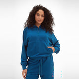 Virmo -  Quarter-Zip Collar Sweatshirt for women