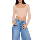 Forever 21 - Cropped Rib-Knit Sweater - Sold by FIG