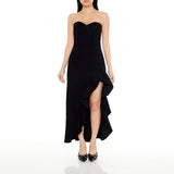Forever 21 - Denim Sweetheart Ruffle Maxi Dress - Sold by FIG