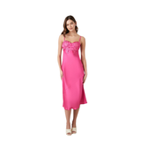 Forever 21 - Lace-Trim Satin Midi Slip Dress - Sold by FIG