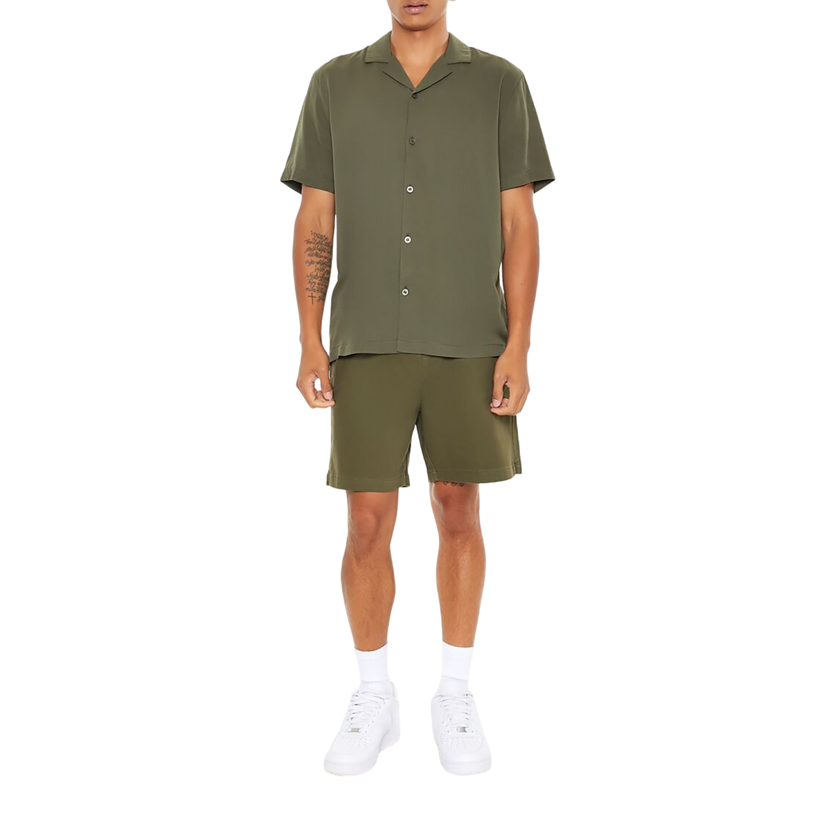 Forever 21 - Vented-Hem Drawstring Shorts - Sold by FIG