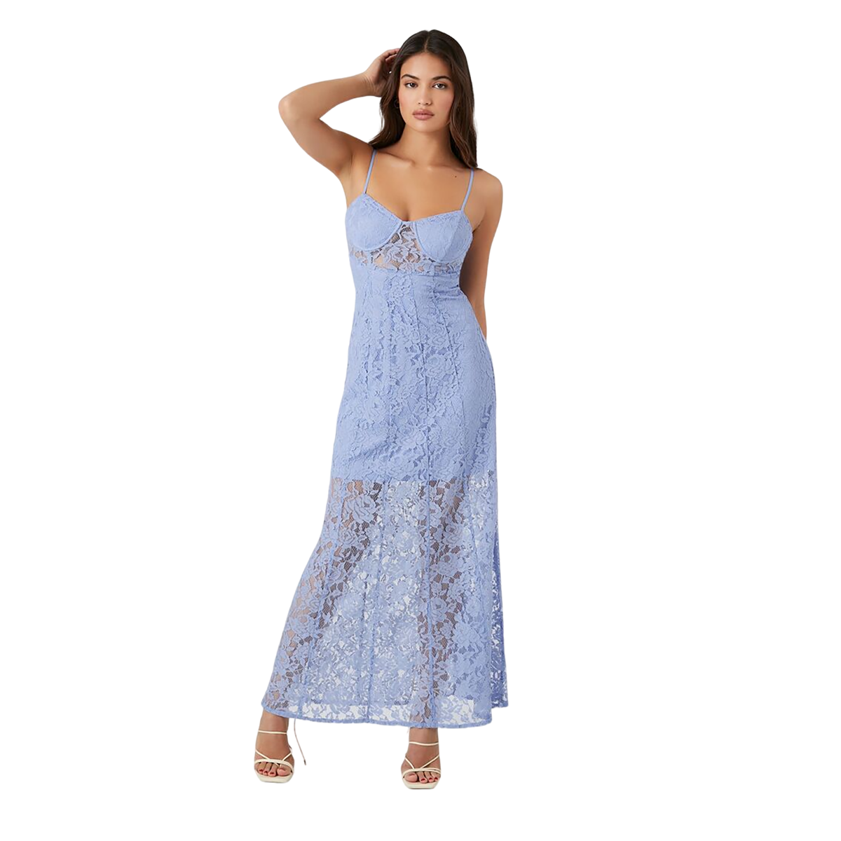 Forever 21 - Crochet Lace Sheer Maxi Dress - Sold by FIG