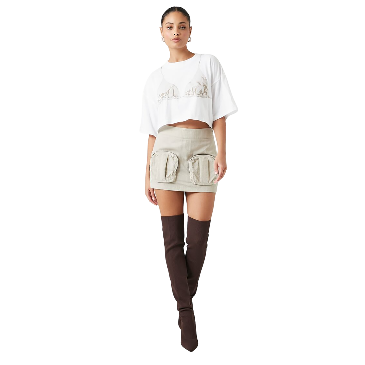 Forever 21 - Cropped Bikini Top Tee - Sold by FIG