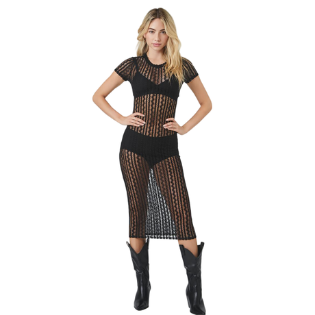 Forever 21 - Sheer Cutout Bodycon Midi Dress - Sold by FIG
