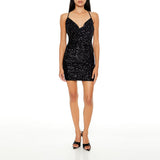 Forever 21 - Sequin Cowl Mini Dress - Sold by FIG