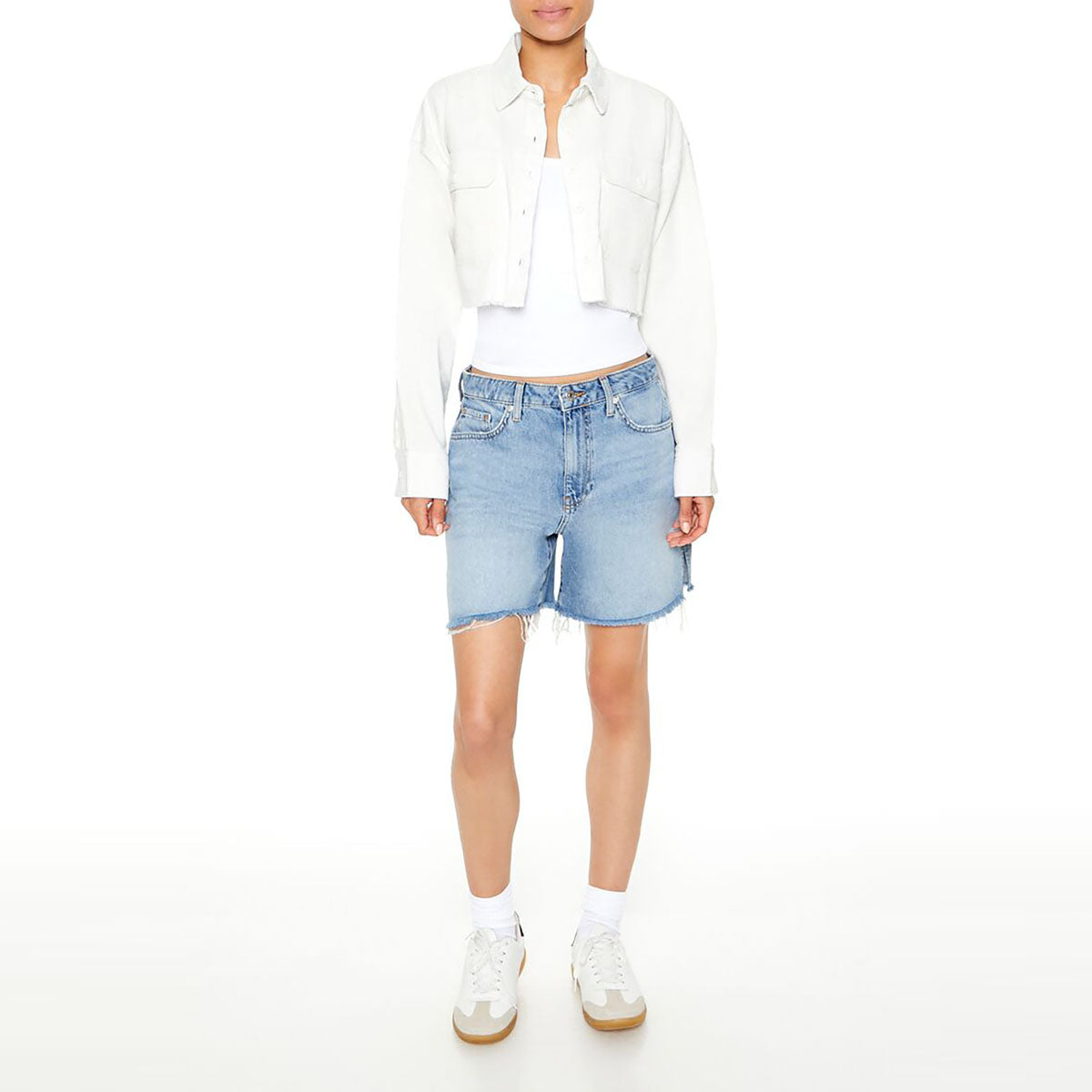 Forever 21 - Cropped Corduroy Shirt - Sold by FIG