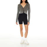 Forever 21 - Cropped Mineral Wash Cardigan Sweater - Sold by FIG