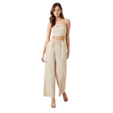 Forever 21 - Cutout Tube Top & Cargo Pants Set - Sold by FIG