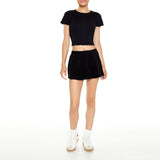 Forever 21 - Pleated Corduroy Skort - Sold by FIG