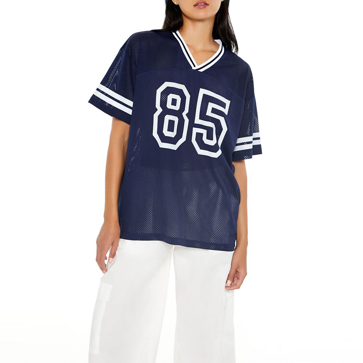 Forever 21 - Oversized 85 Football Jersey Tee - Sold by FIG