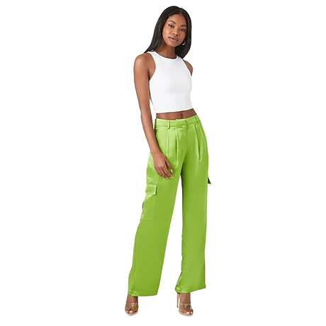 Forever 21 - Satin Cargo Pants - Sold by FIG