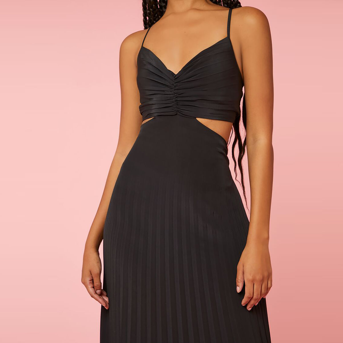 Forever 21 - Pleated Cutout Maxi Dress - Sold by FIG