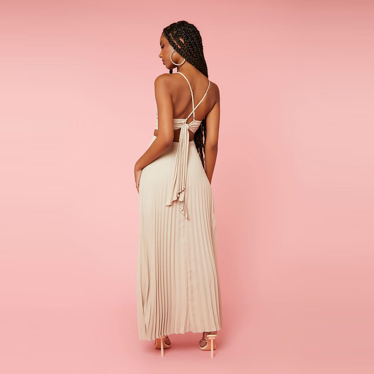 Forever 21 - Pleated Cutout Maxi Dress - Sold by FIG