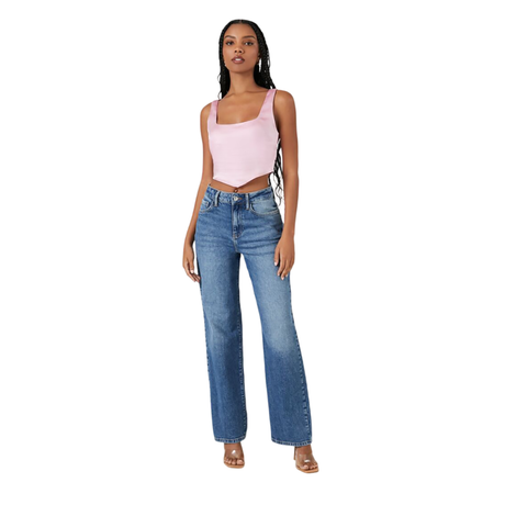 Forever 21 - Satin V-Hem Crop Top - Sold by FIG