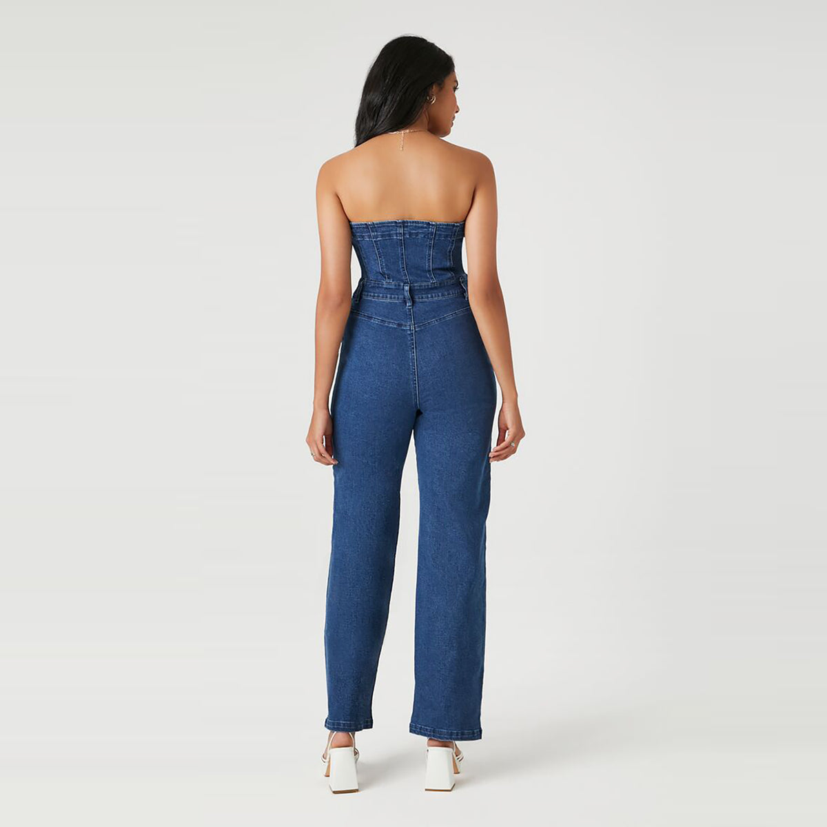 Forever 21 - Denim Tube Jumpsuit - Sold by FIG