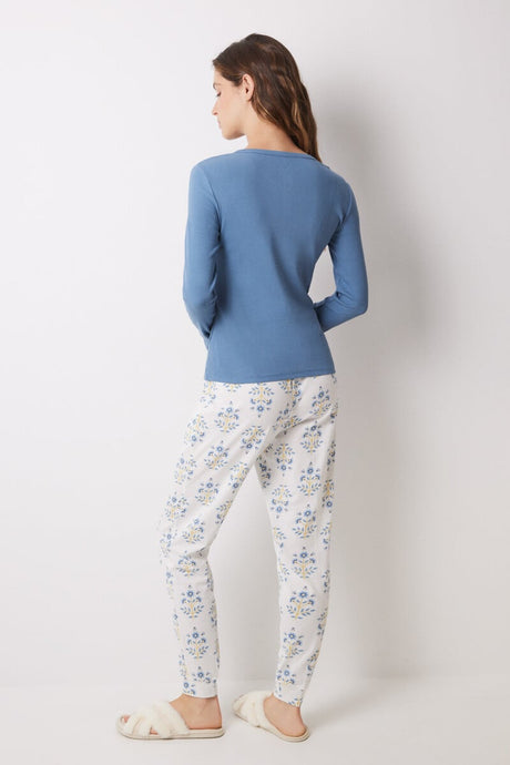 Women Secret - Floral Printed Long Pajamas  for women - Sold by FIG