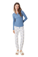 Women Secret - Floral Printed Long Pajamas  for women - Sold by FIG