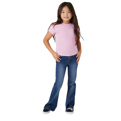 Forever 21 - Girls Frayed Flare-Leg Jeans (Kids) - Sold by FIG