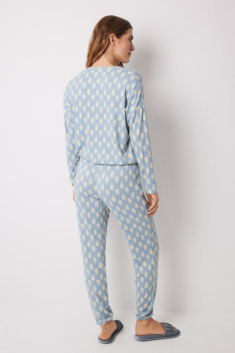 Women Secret - Floral Print Long Pajamas Set for women - Sold by FIG