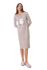 Women Secret - Printed Midi Nightgown for women - Sold by FIG