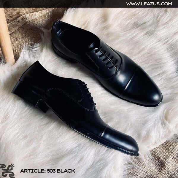 Leazus - Derby Classic shoes - 503 Black
