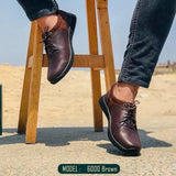 Leazus - Leather Sneaker  - 6000 BROWN