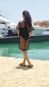 hazel - Sea through Short Beach Dress