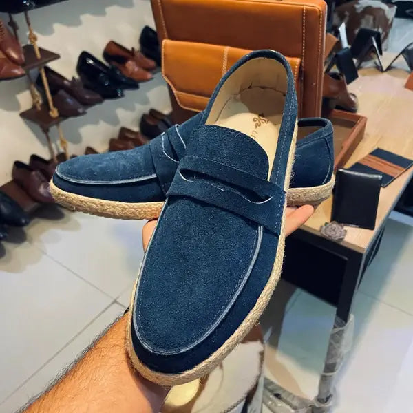 Leazus - CANVAS LOAFER - S-102  BLUE