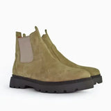 Leazus - Leather Chunky Boot - S-4001 BEIGE