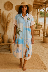 MR. joe - Playful Colorful Oversize Beach Cover-Up