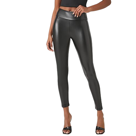 Forever 21 - Faux Leather High-Rise Leggings - Sold by FIG