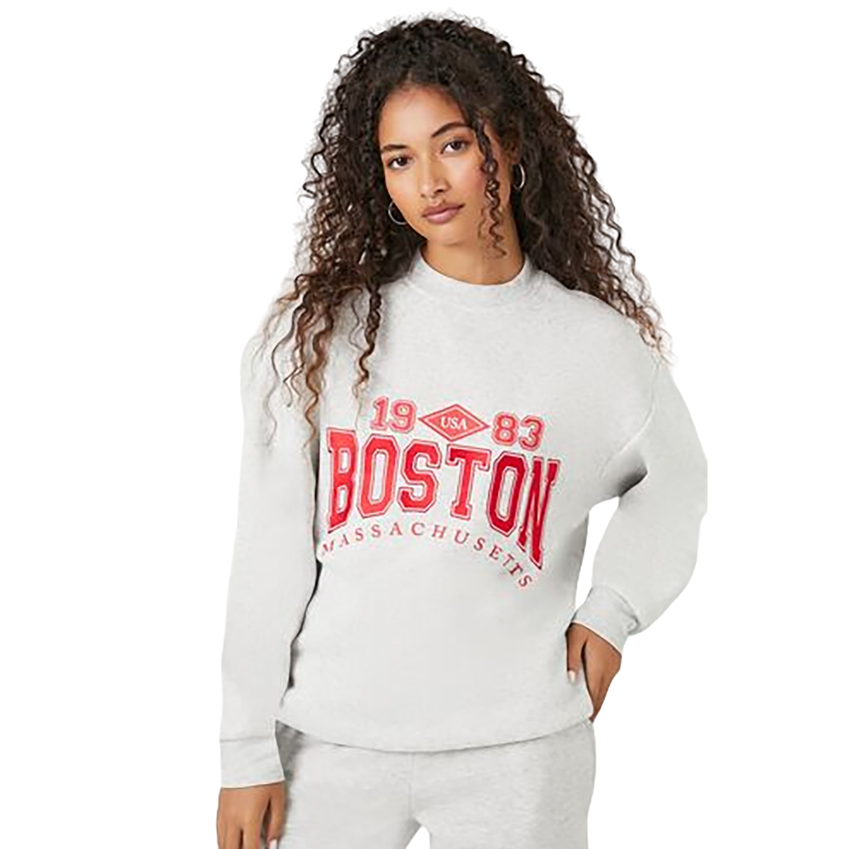Forever 21 - Fleece Boston Graphic Pullover - Sold by FIG