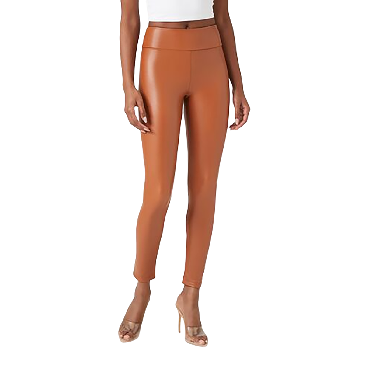 Forever 21 - Faux Leather High-Rise Leggings - Sold by FIG