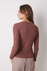 Women Secret - Ribbed Long Sleeve T-Shirt for women - Sold by FIG