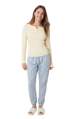 Women Secret - Long Flowers Printed Pajamas Set for women - Sold by FIG