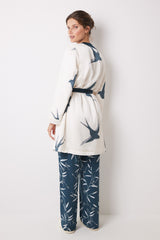 Women Secret - Bird Print Midi Robe for women - Sold by FIG