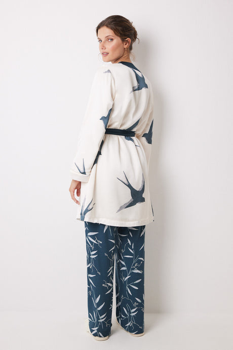 Women Secret - Bird Print Midi Robe for women - Sold by FIG