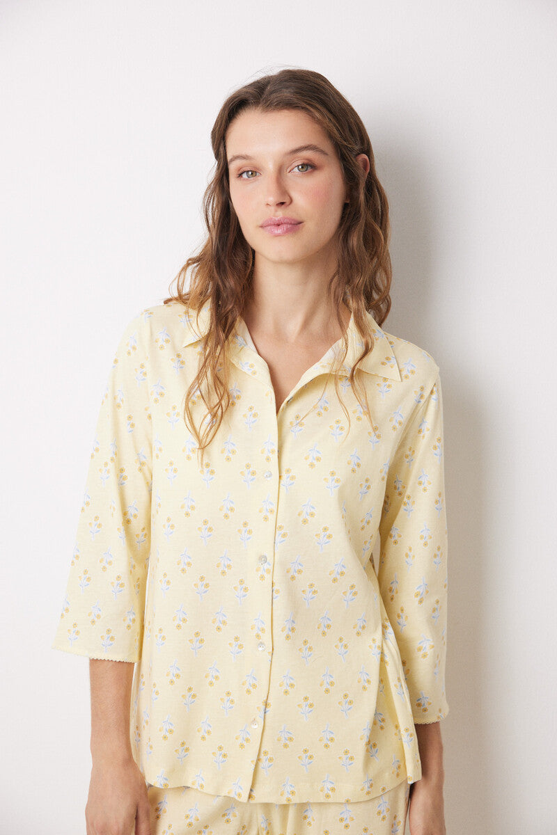 Women Secret - Long Printed Flowers Pajamas Set for women - Sold by FIG
