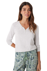 Women Secret - Long Sleeve Pajamas T-Shirt  for women - Sold by FIG
