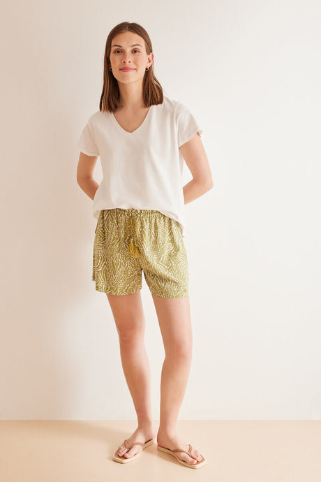 Women Secret - Ethnic Print Shorts for women - Sold by FIG