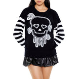 Forever 21 - Floral Skull Graphic Sweater - Sold by FIG