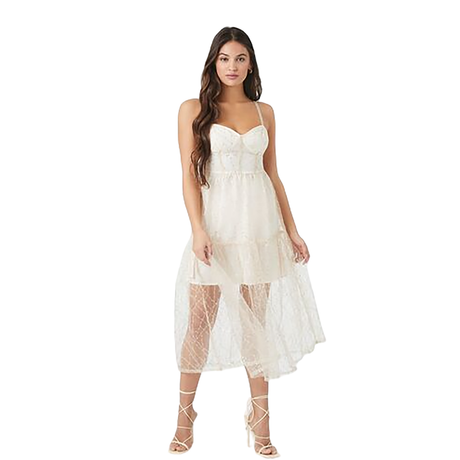 Forever 21 - Sheer Sequin Midi Dress - Sold by FIG