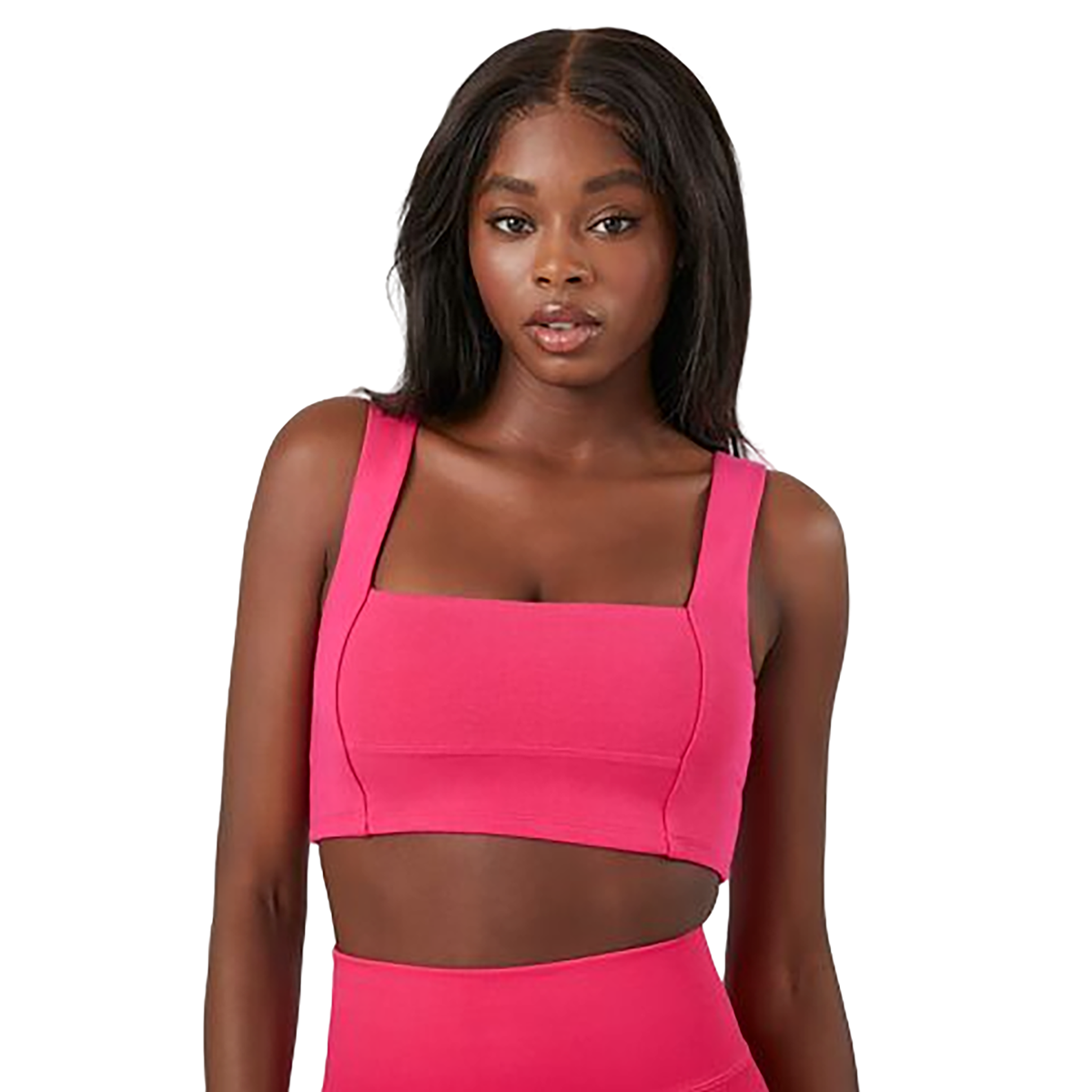 Forever 21 - Seamed Square-Neck Sports Bra - Sold by FIG