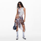 Desigual - Asymmetric floral dress - Sold by FIG